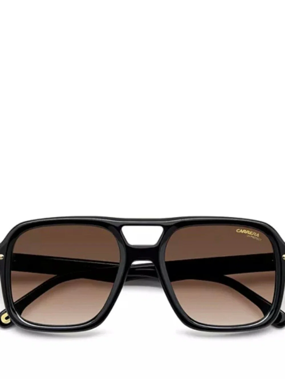 Carrera 317/S 807/HA Black/ Brown Squared Aviator Sunglasses